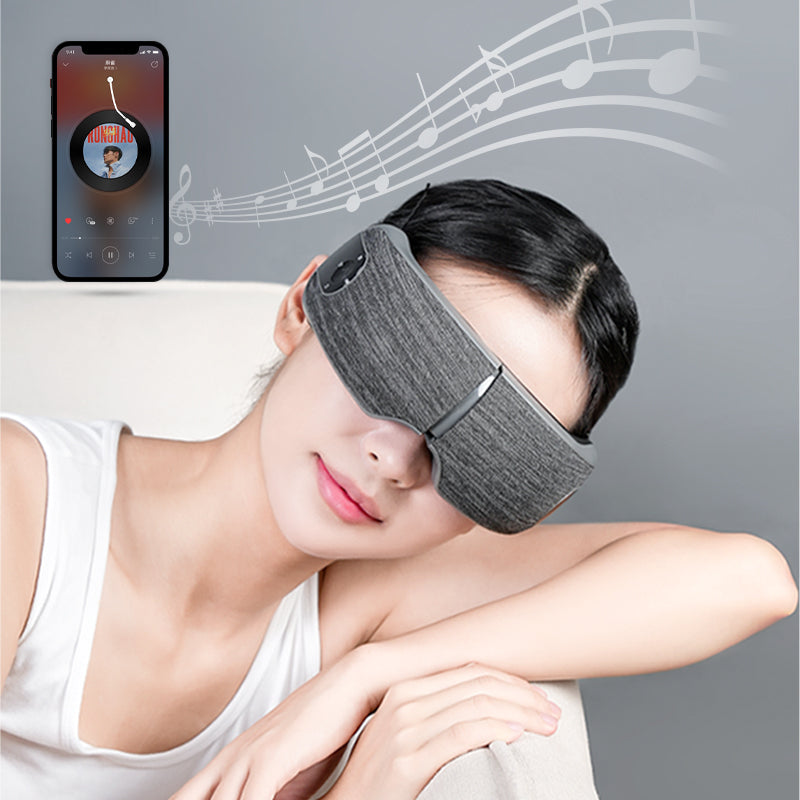 Masseur Oculaire Chauffant Bluetooth – Soin Apaisant Anti-Fatigue | LUMÉA